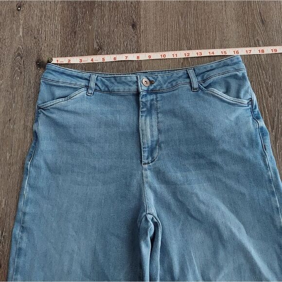 J. Jill Denim Full Leg Medium Wash Trousers Women’s Size 12 - Picture 6 of 10
